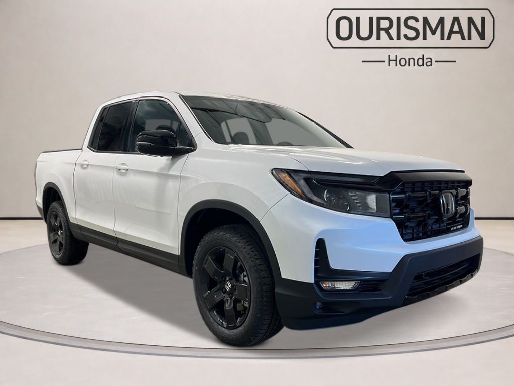 Gray (Platinum Wht Pr) 2026 Honda Ridgeline Black Edition AWD Pickup Truck All-Wheel Drive 9-Speed Automatic