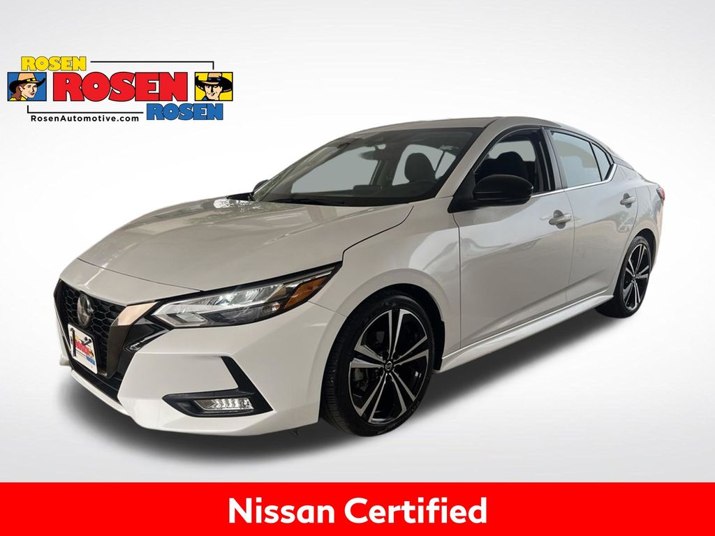 Aspen White Tricoat 2023 Nissan Sentra Sedan Front-Wheel Drive Continuously Variable Transmission