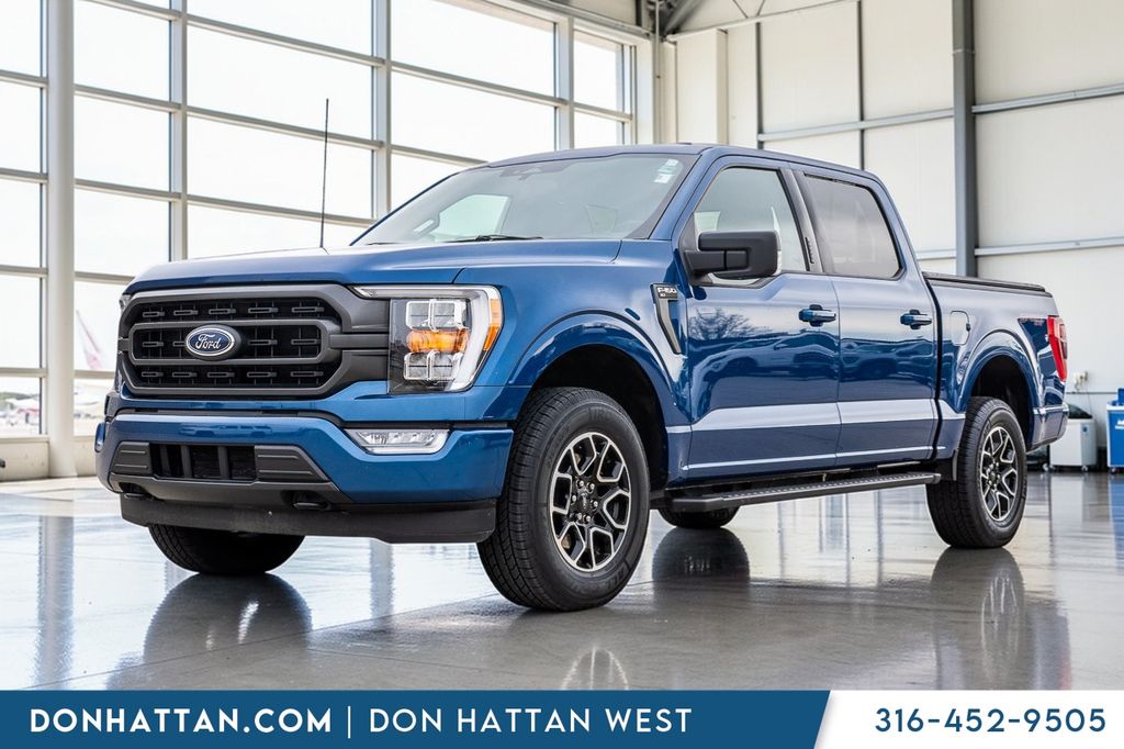Blue Metallic 2023 Ford F-150 Pickup Truck Four-Wheel Drive Automatic