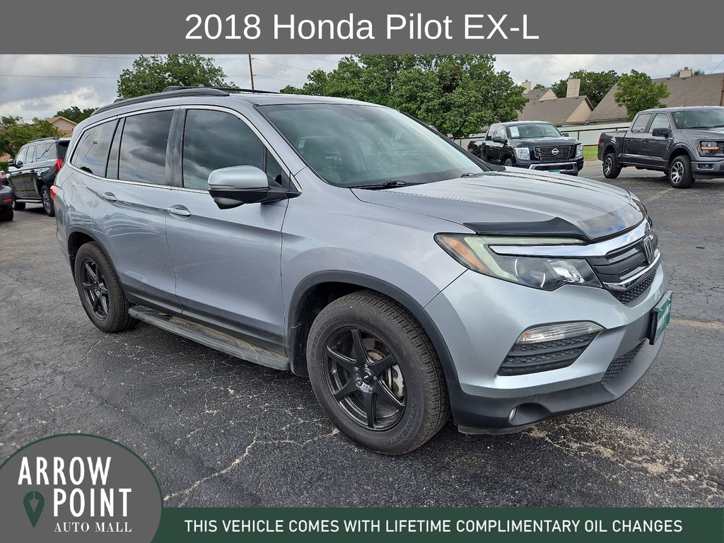 Silver Metallic 2018 Honda Pilot SUV / Crossover Front-Wheel Drive 6-Speed Automatic