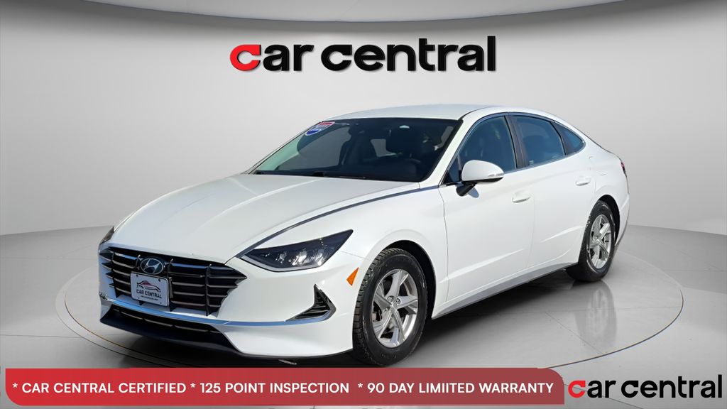 Quartz White 2022 Hyundai Sonata Sedan Front-Wheel Drive 8-Speed Automatic