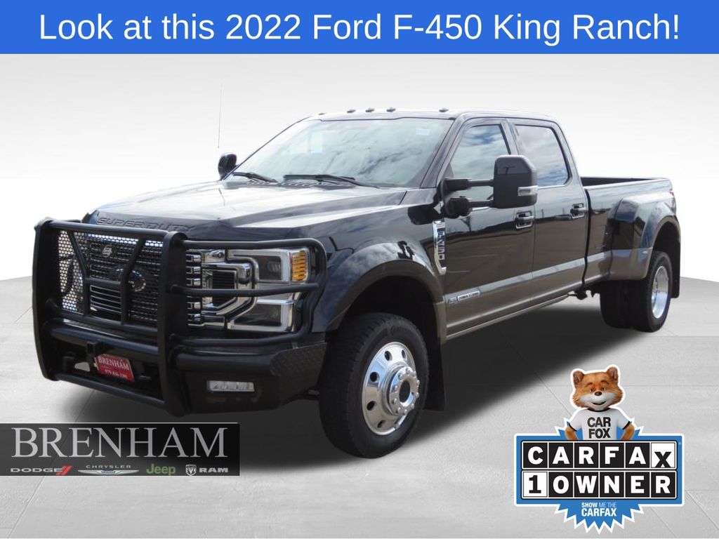 Stone Gray 2022 Ford F-450 Super Duty King Ranch Crew Cab LB DRW 4WD Pickup Truck Four-Wheel Drive Automatic