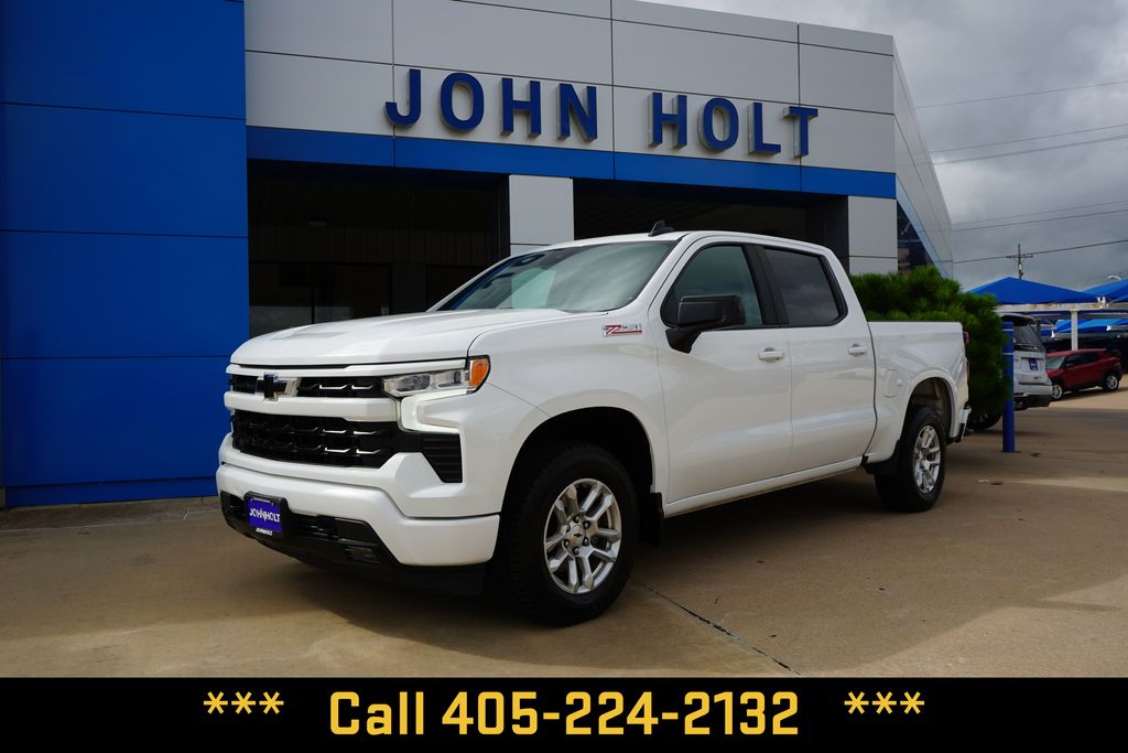 Summit White 2023 Chevrolet Silverado 1500 Pickup Truck Four-Wheel Drive Automatic