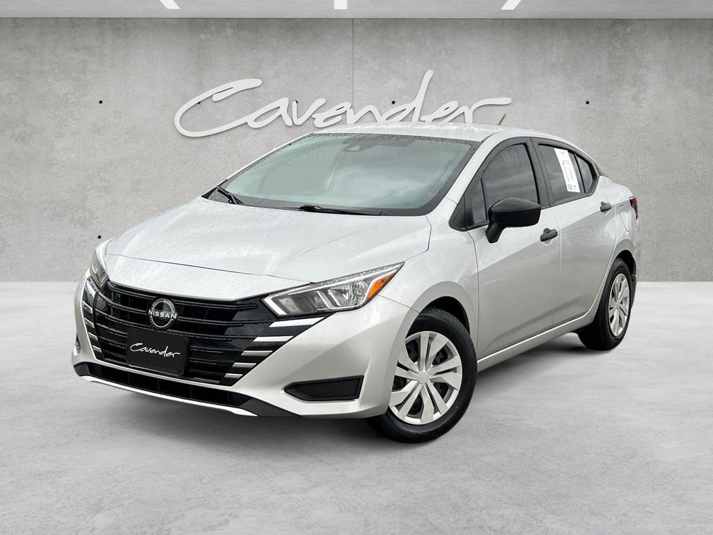 Brilliant Silver Metallic 2023 Nissan Versa S FWD Sedan Front-Wheel Drive Continuously Variable Transmission