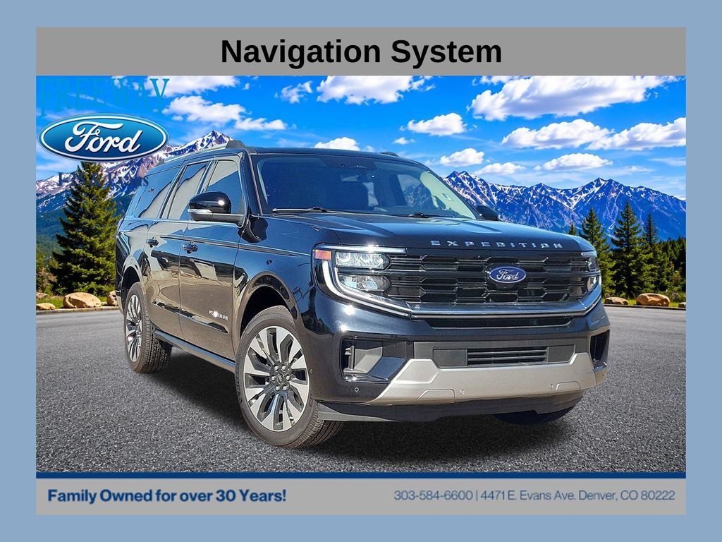 Agate Black Metallic 2025 Ford Expedition SUV / Crossover Four-Wheel Drive Automatic