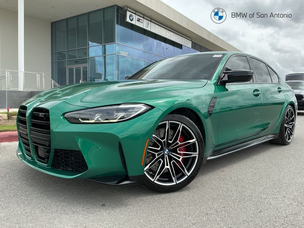 Isle of Man Green Metallic 2024 BMW M3 Competition RWD Sedan Rear-Wheel Drive 8-Speed Automatic