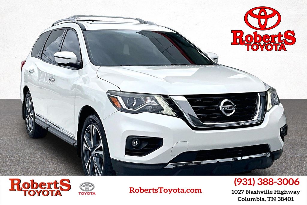 Pearl White 2017 Nissan Pathfinder Platinum SUV / Crossover Front-Wheel Drive Continuously Variable Transmission