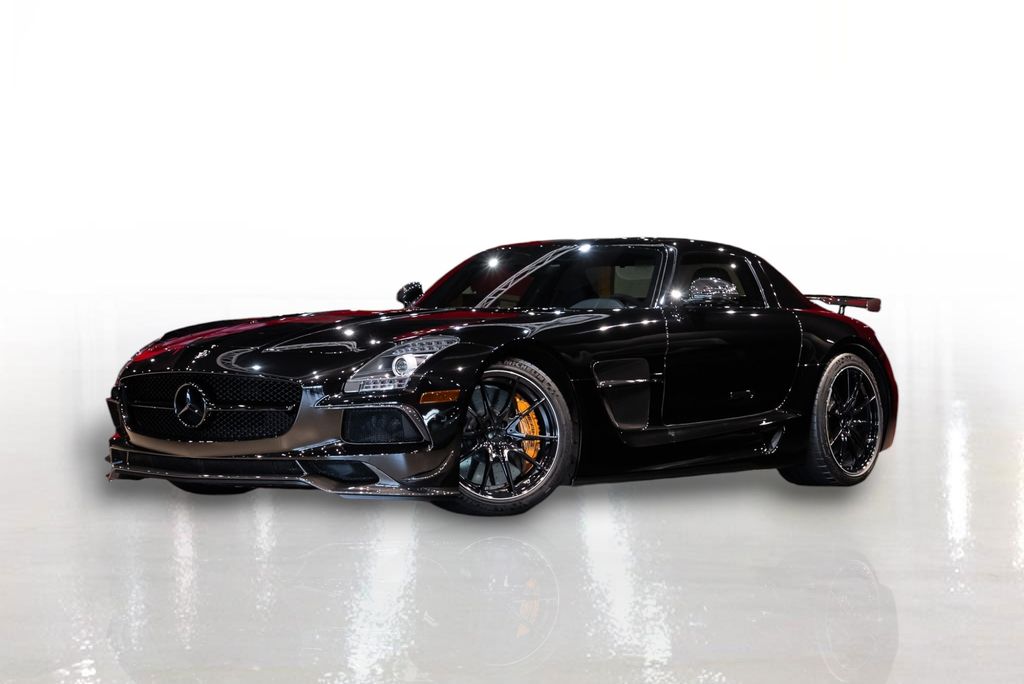 Obsidian Black Metallic 2014 Mercedes-Benz SLS AMG Black Series Coupe Rear-Wheel Drive 7-Speed Automatic