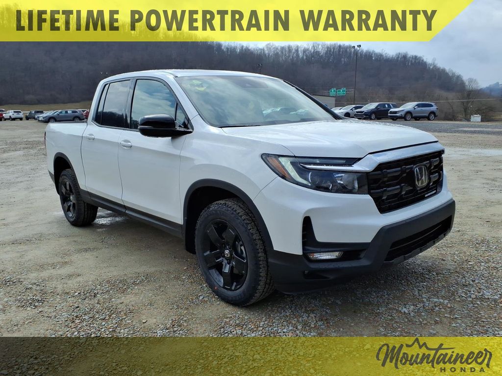 Platinum White Pearl 2026 Honda Ridgeline Black Edition AWD Pickup Truck All-Wheel Drive 9-Speed Automatic