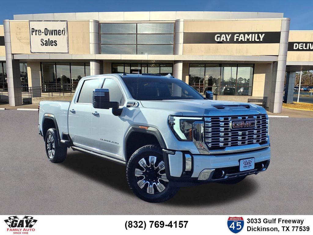 White Frost 2024 GMC Sierra 2500HD Pickup Truck Four-Wheel Drive Automatic