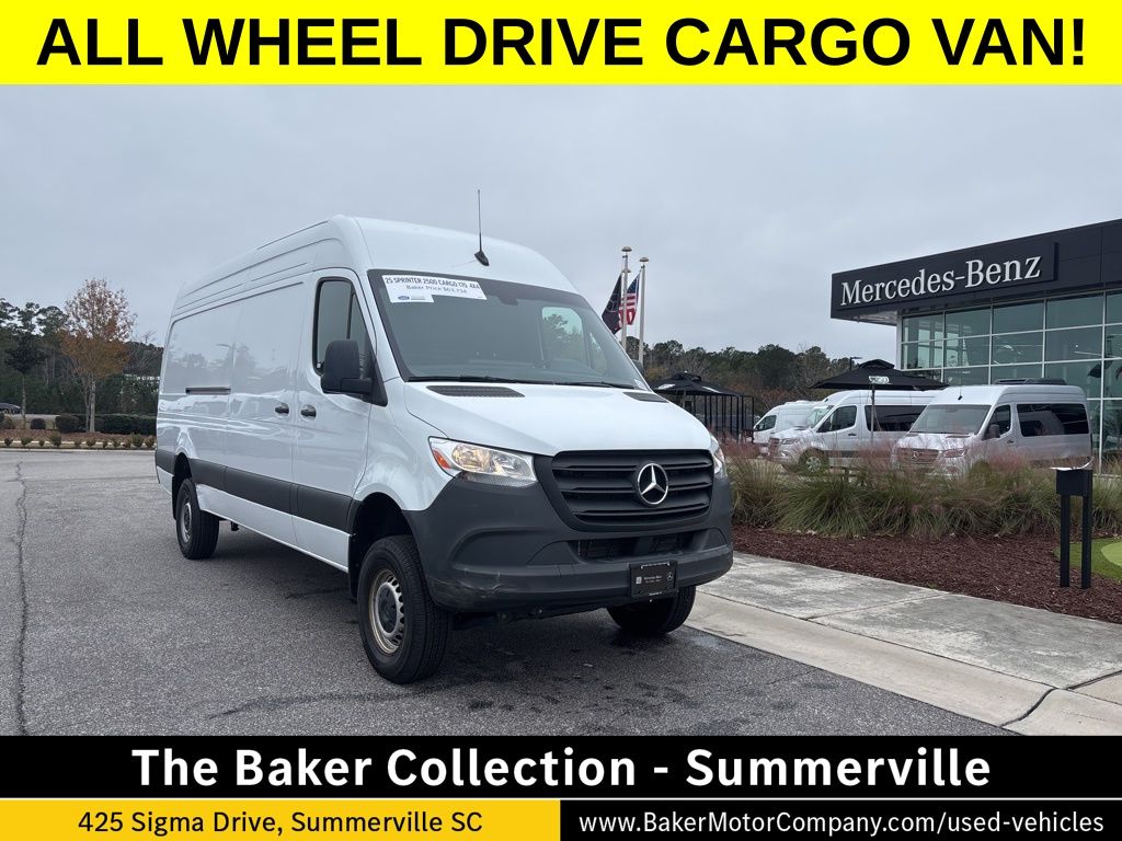 Arctic White 2024 Mercedes-Benz Sprinter Cargo 2500 170 High Roof AWD Van All-Wheel Drive 9-Speed Automatic