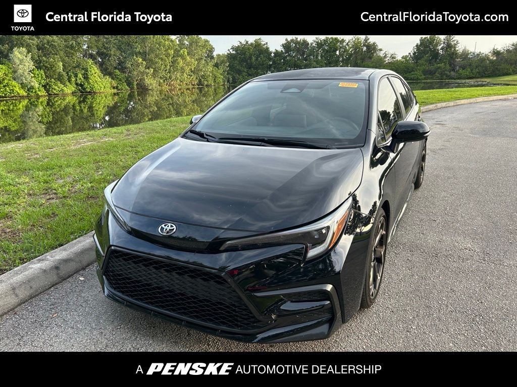 Midnight Black Metallic 2025 Toyota Corolla Sedan Front-Wheel Drive Continuously Variable Transmission