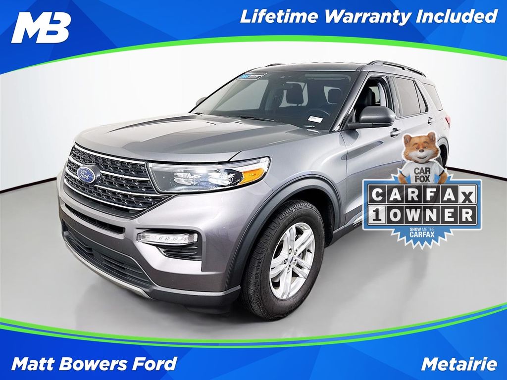 Gray Metallic 2023 Ford Explorer SUV / Crossover Rear-Wheel Drive Automatic