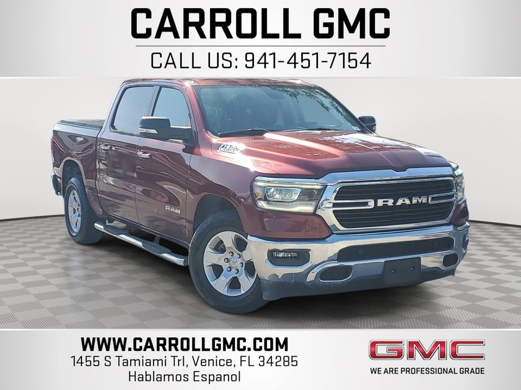 Delmonico Red Pearlcoat 2019 RAM 1500 Big Horn Crew Cab RWD Pickup Truck 4X2 8-Speed Automatic