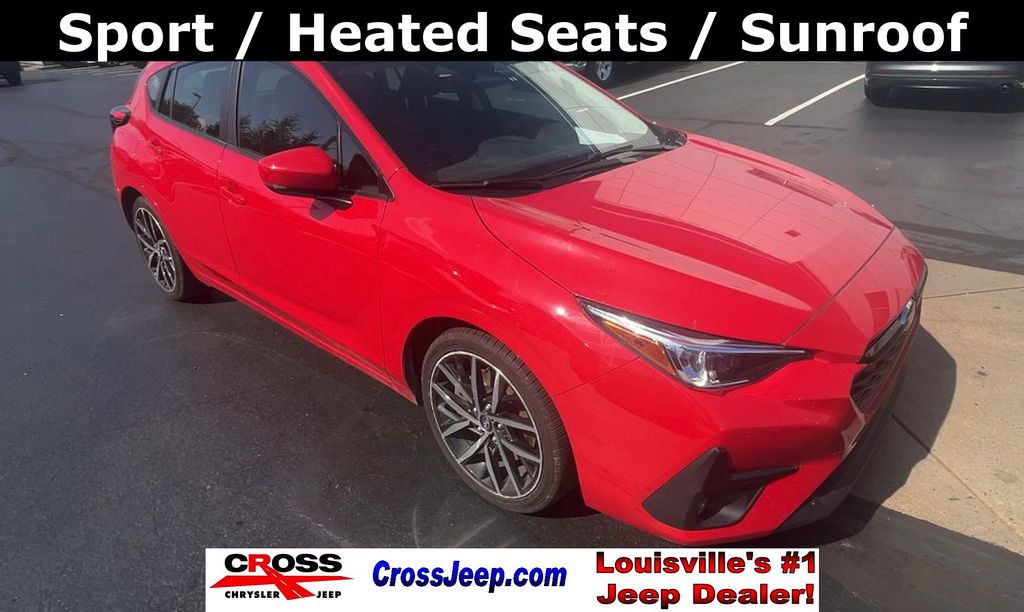 Pure Red 2024 Subaru Impreza Wagon All-Wheel Drive Continuously Variable Transmission