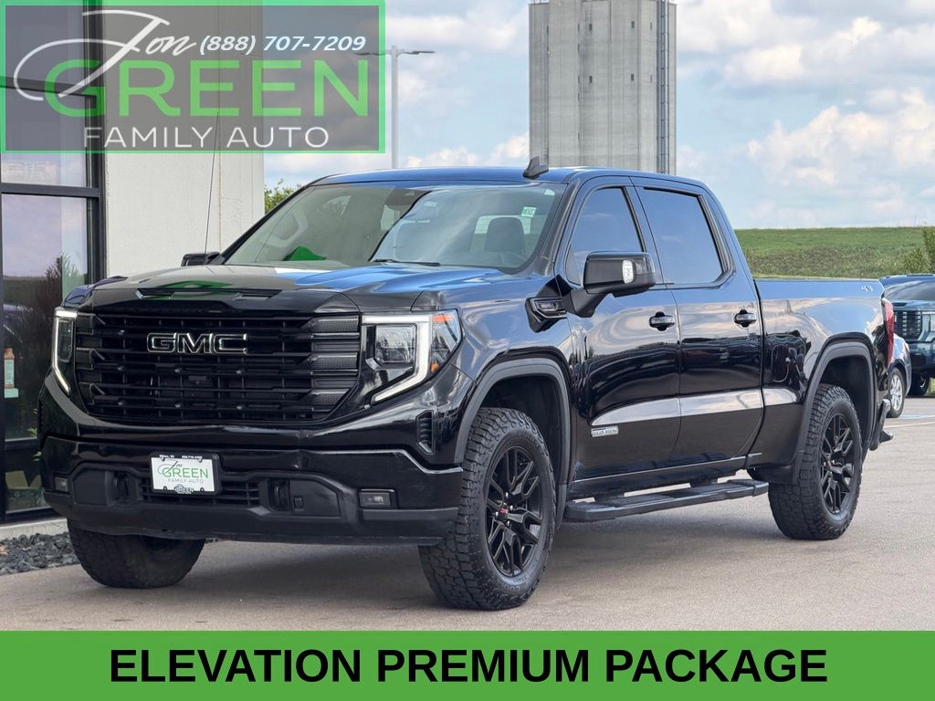 Black 2022 GMC Sierra 1500 Pickup Truck Four-Wheel Drive Automatic