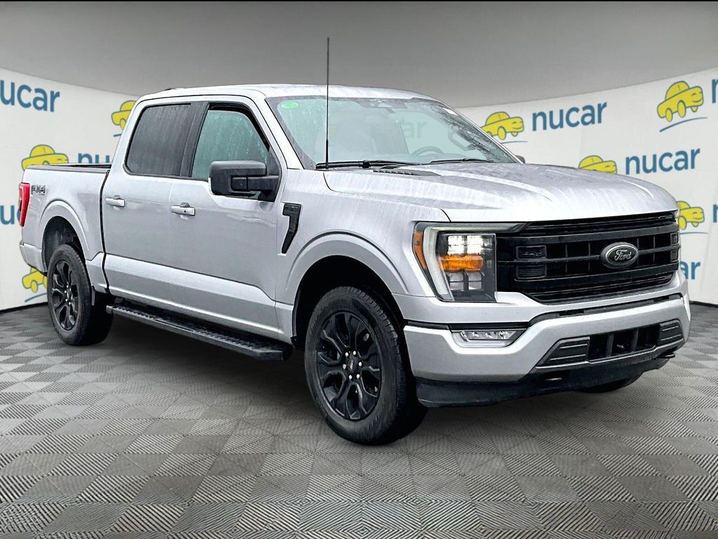 Iconic Silver Metallic 2023 Ford F-150 XLT SuperCrew 4WD Pickup Truck Four-Wheel Drive Automatic