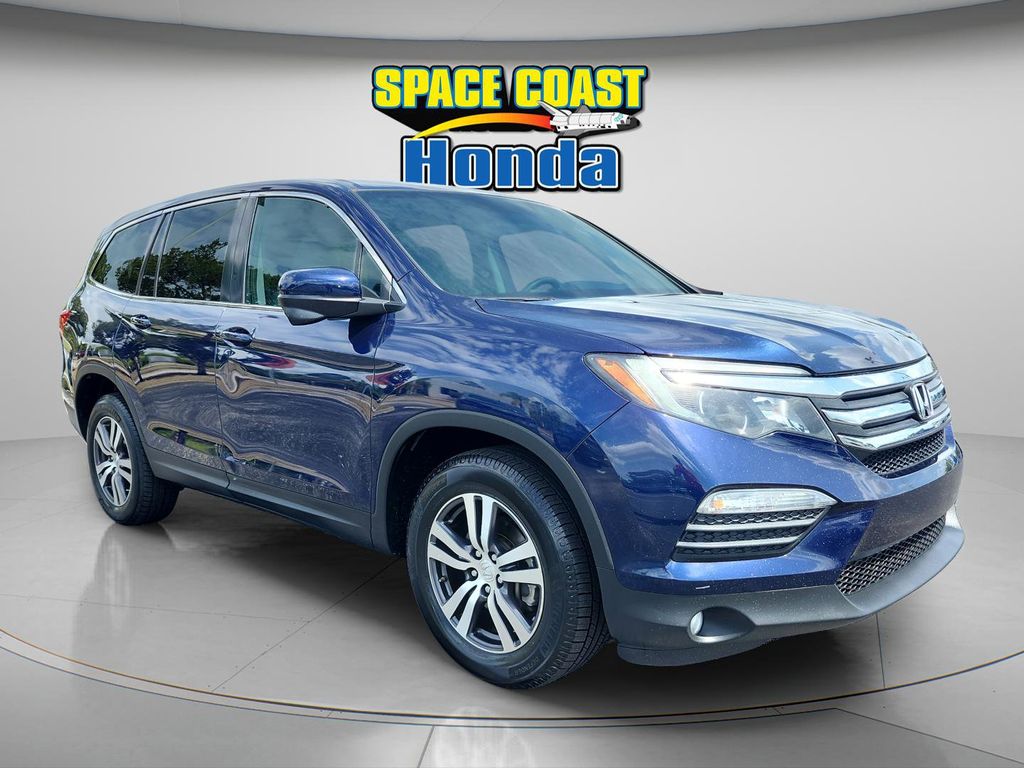 Black (Obsidian Blue Pearl) 2017 Honda Pilot EX AWD SUV / Crossover All-Wheel Drive 6-Speed Automatic