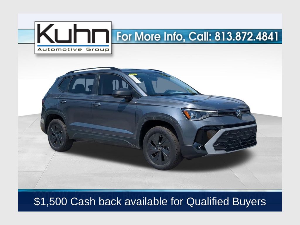 Platinum Gray Metallic 2026 Volkswagen Taos SUV / Crossover Front-Wheel Drive 8-Speed Automatic