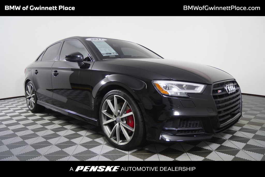 Black Metallic 2017 Audi S3 Sedan All-Wheel Drive 6-Speed Dual Clutch