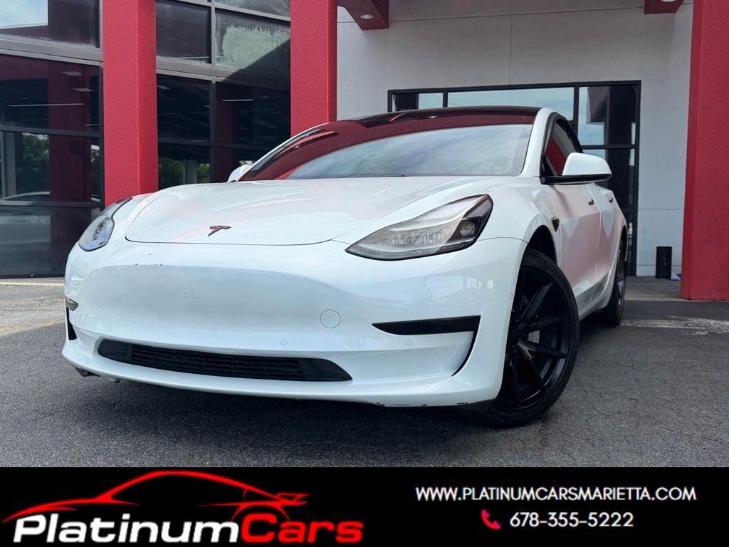 White 2022 Tesla Model 3 Long Range AWD Sedan All-Wheel Drive 1-Speed Automatic
