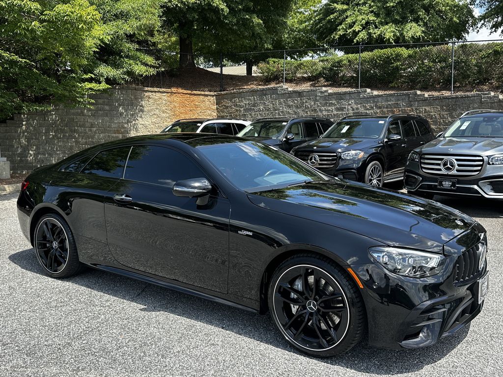 Black 2022 Mercedes-Benz E-Class Coupe All-Wheel Drive 9-Speed Automatic