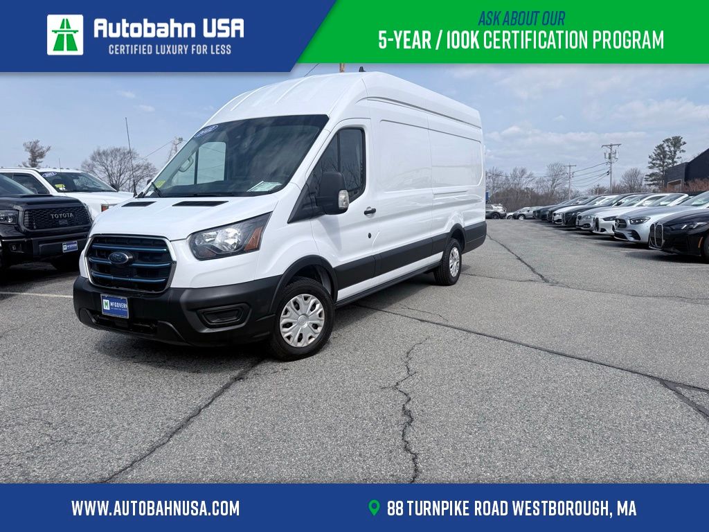 Oxford White 2022 Ford E-Transit 350 High Roof Extended LB RWD Van Rear-Wheel Drive Automatic