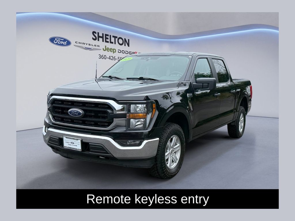 Black 2023 Ford F-150 Pickup Truck Four-Wheel Drive Automatic
