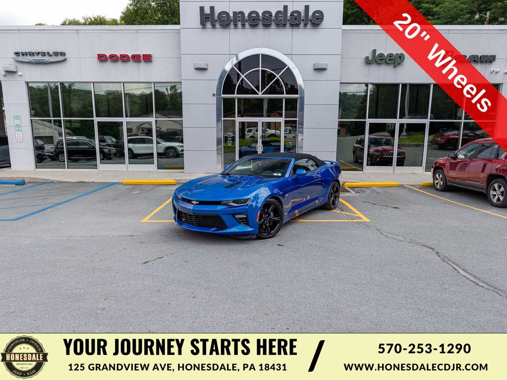 Hyper Blue Metallic 2018 Chevrolet Camaro Convertible Rear-Wheel Drive 8-Speed Automatic