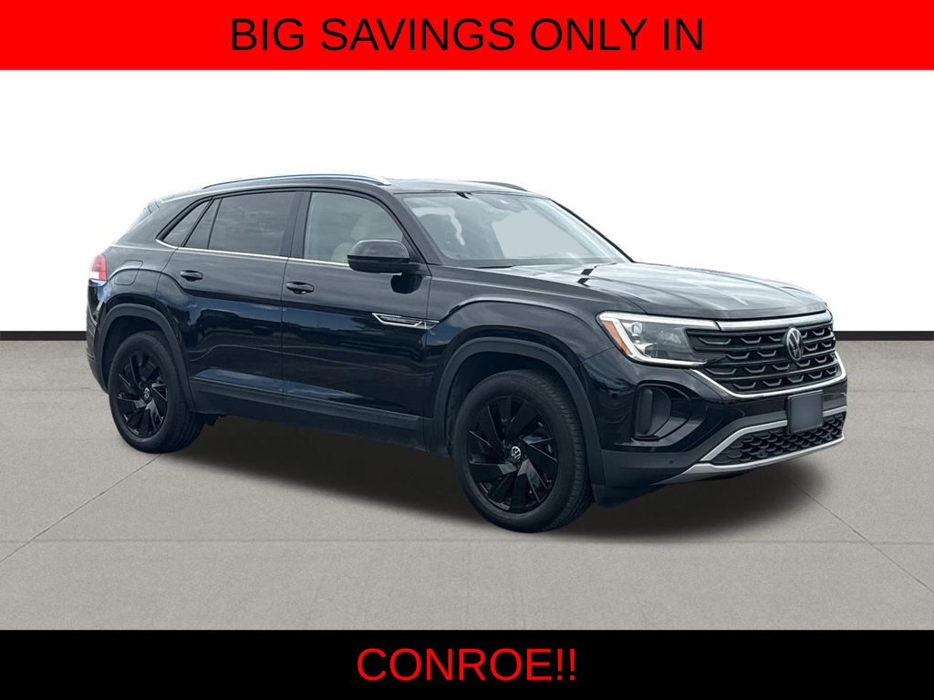 2024 Volkswagen Atlas Cross Sport 2.0T SE w/Technology Black at DeMontrond Gulf Freeway