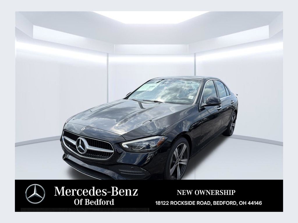Black 2026 Mercedes-Benz C-Class Sedan All-Wheel Drive 9-Speed Automatic