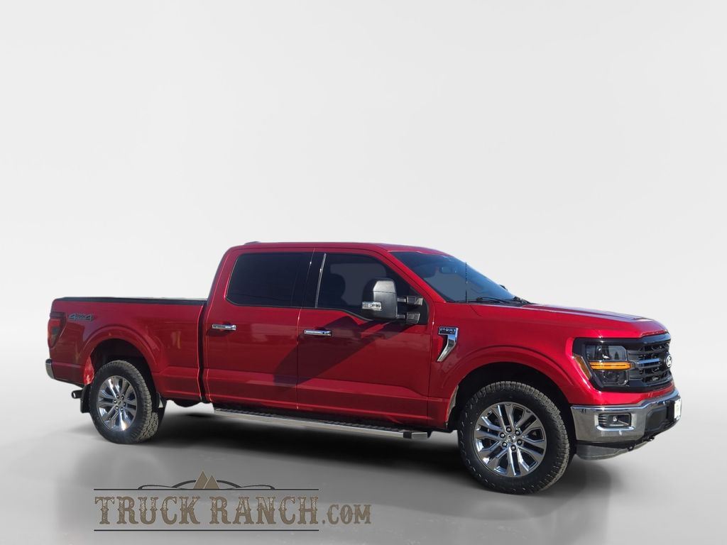 Red Metallic 2024 Ford F-150 Pickup Truck Four-Wheel Drive Automatic