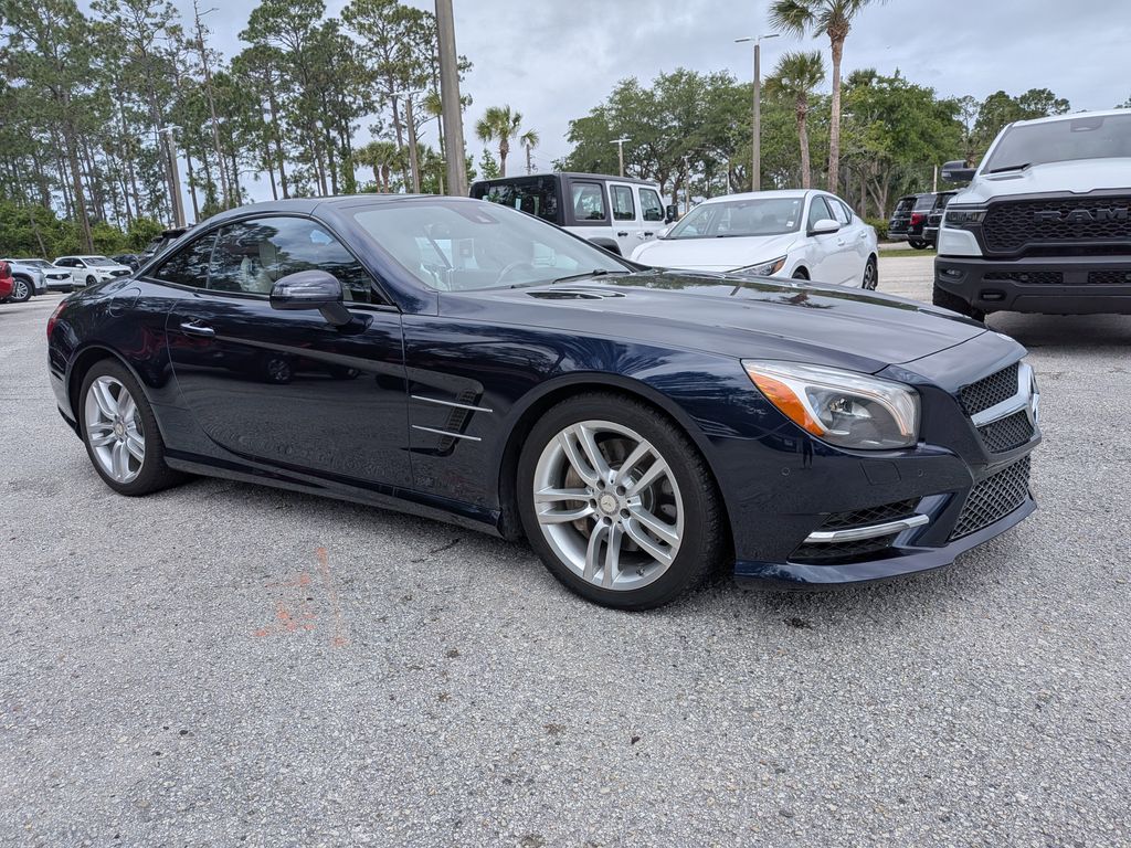 Blue 2013 Mercedes-Benz SL-Class SL 550 Convertible Rear-Wheel Drive 7-Speed Automatic