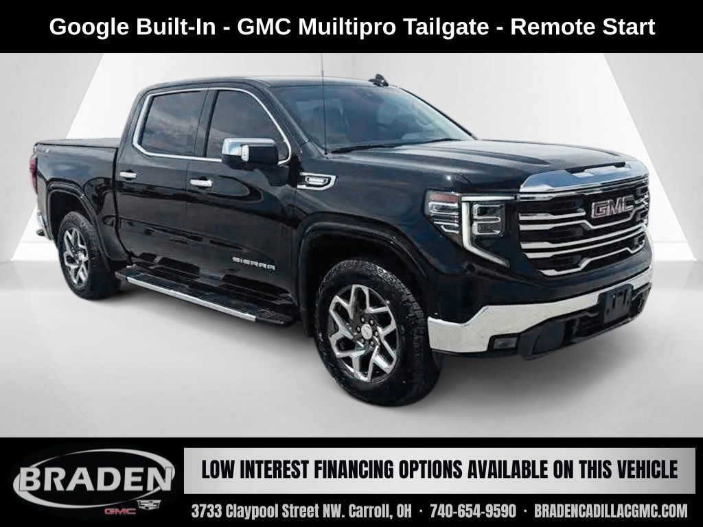 Onyx Black 2022 GMC Sierra 1500 Pickup Truck Four-Wheel Drive Automatic