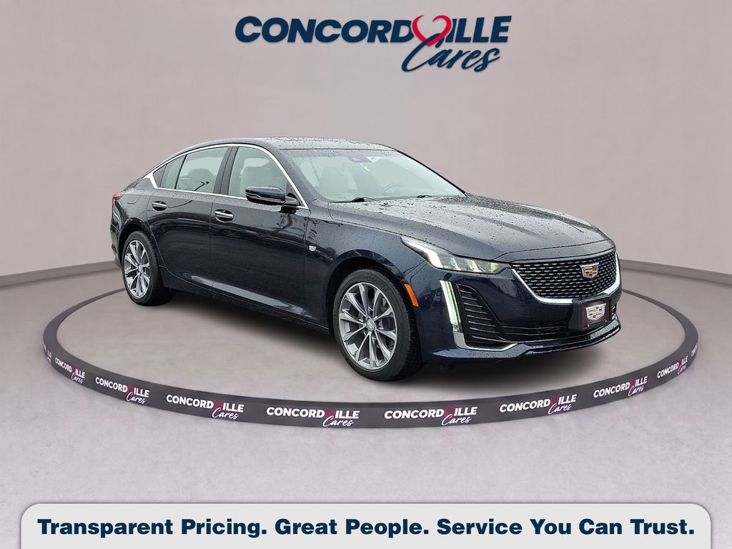 Blue Metallic 2021 Cadillac CT5 Sedan All-Wheel Drive Automatic