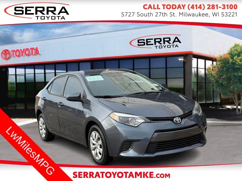 Slate Metallic 2015 Toyota Corolla LE Sedan Front-Wheel Drive Continuously Variable Transmission