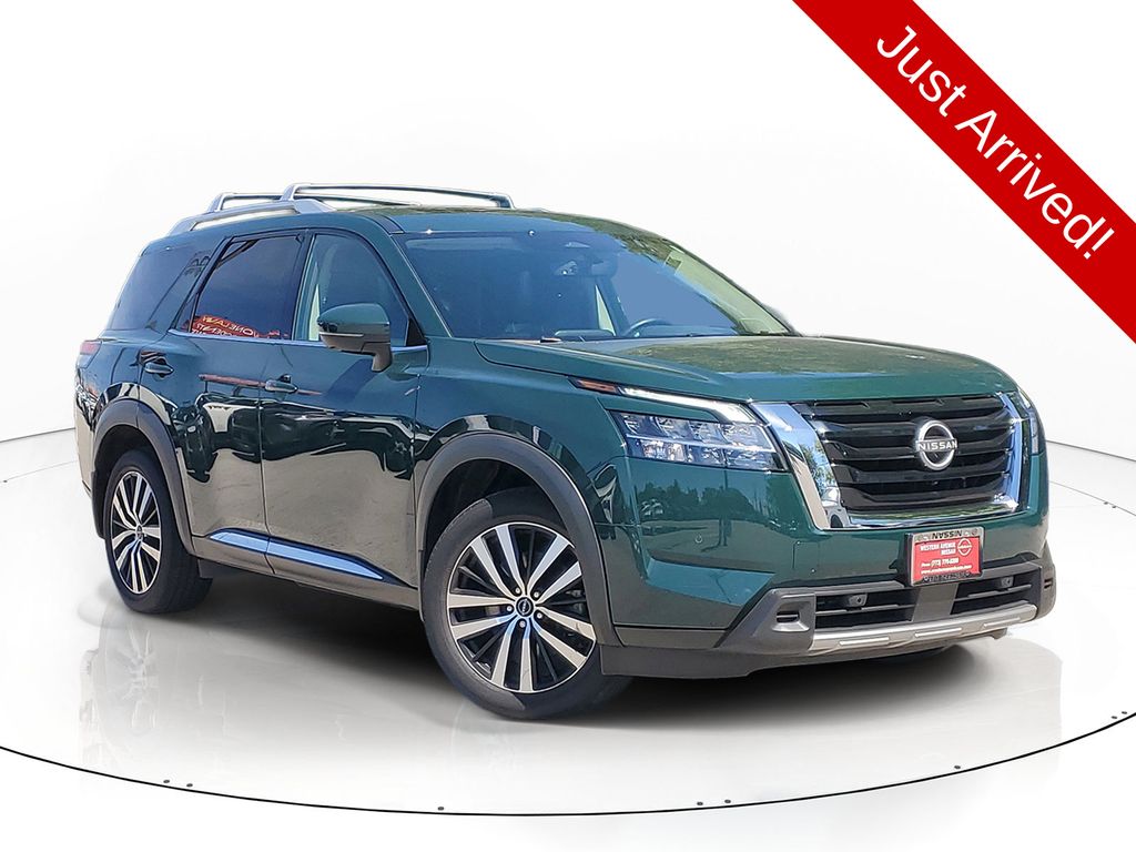 Black (Obsidian Green Pearl) 2023 Nissan Pathfinder SUV / Crossover All-Wheel Drive 9-Speed Automatic