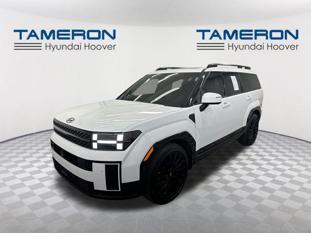 Serenity White 2025 Hyundai Santa Fe Calligraphy FWD SUV / Crossover Front-Wheel Drive Automatic