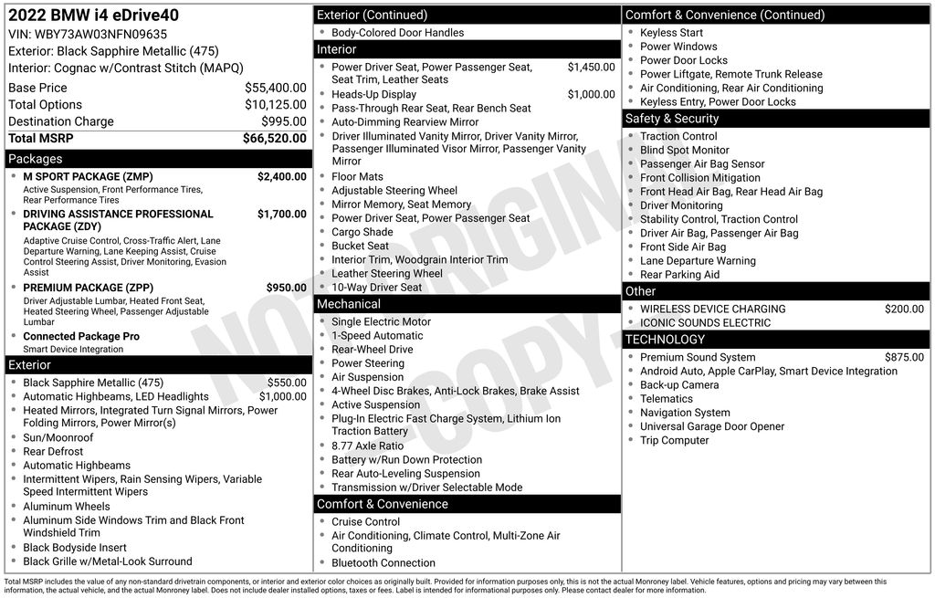 2022 BMW i4 eDrive40