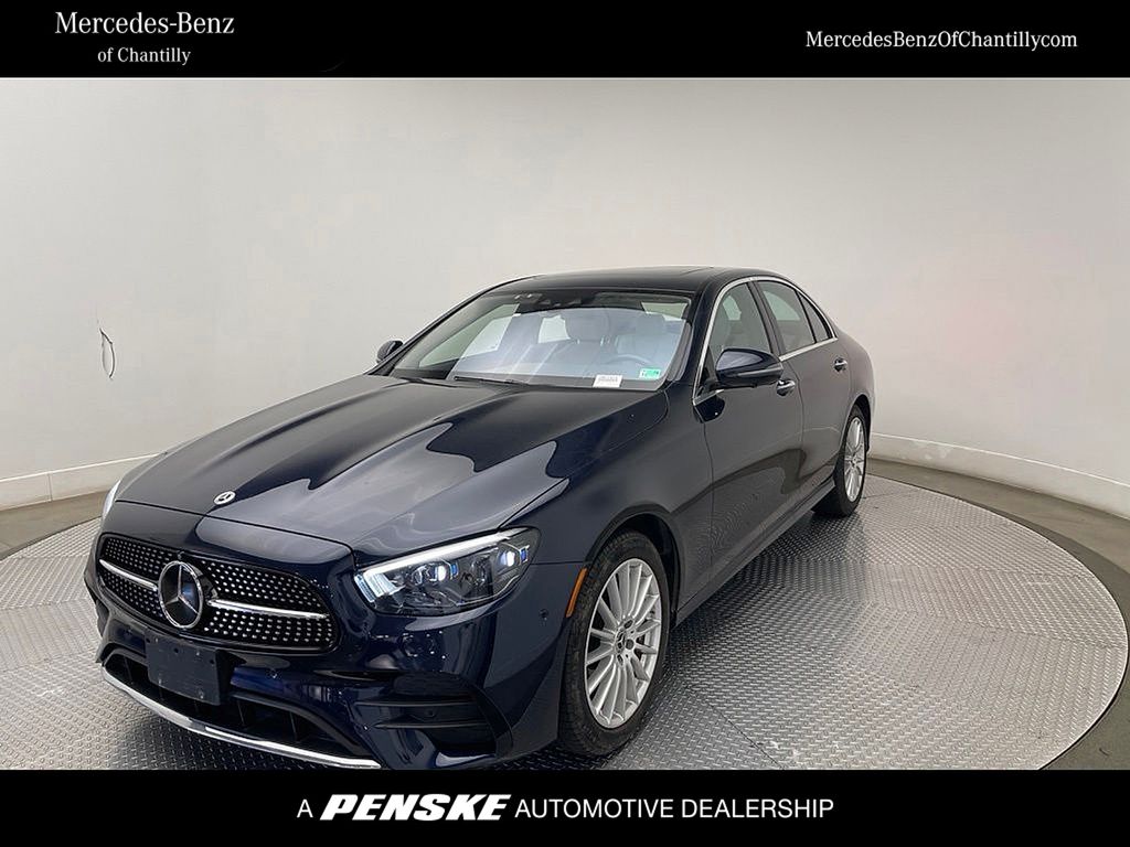 Blue 2023 Mercedes-Benz E-Class Sedan All-Wheel Drive 9-Speed Automatic
