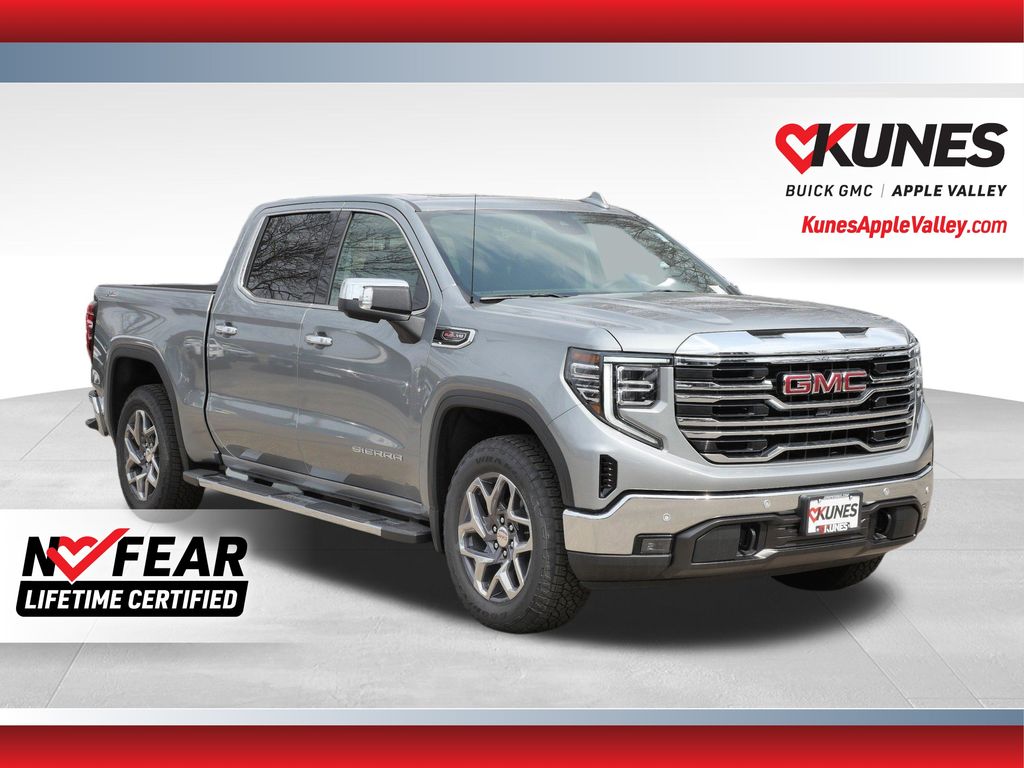 Sterling Metallic 2026 GMC Sierra 1500 SLT Crew Cab 4WD Pickup Truck Four-Wheel Drive Automatic