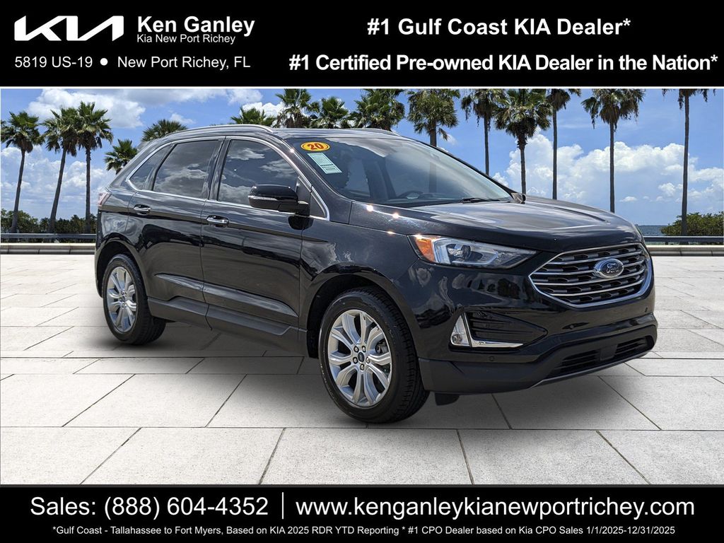 Black 2020 Ford Edge SUV / Crossover Front-Wheel Drive 8-Speed Automatic