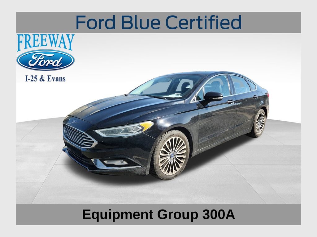 Shadow Black 2018 Ford Fusion Titanium AWD Sedan All-Wheel Drive 6-Speed Automatic