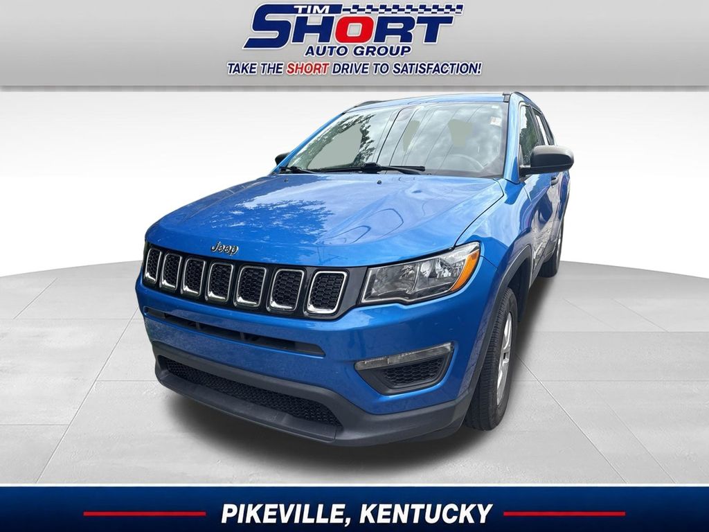 Laser Blue Pearlcoat 2020 Jeep Compass SUV / Crossover Four-Wheel Drive 9-Speed Automatic