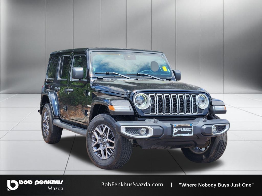Black Clearcoat 2024 Jeep Wrangler SUV / Crossover Four-Wheel Drive 8-Speed Automatic
