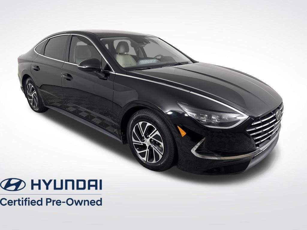 Onyx Black 2023 Hyundai Sonata Hybrid Blue FWD Sedan Front-Wheel Drive 6-Speed Automatic