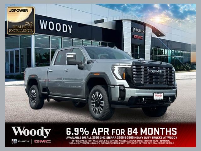 Sterling Metallic 2026 GMC Sierra 2500HD Denali Ultimate Crew Cab 4WD Pickup Truck Four-Wheel Drive Automatic