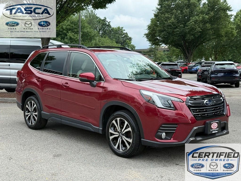 Crimson Red Pearl 2023 Subaru Forester SUV / Crossover All-Wheel Drive Continuously Variable Transmission