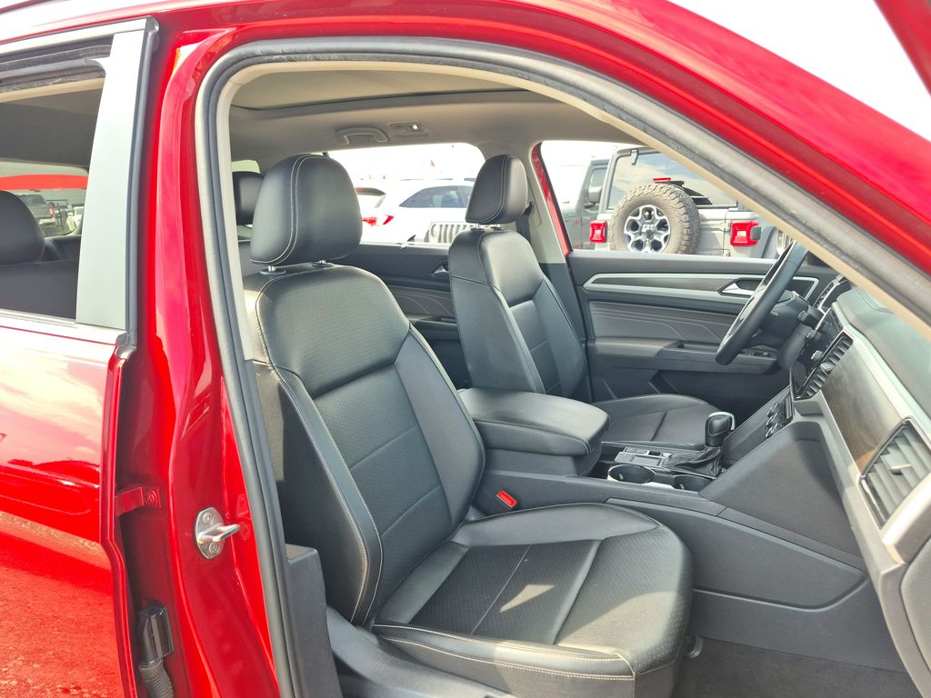2022 Volkswagen Atlas 3.6L V6 SE w/Technology Red at DeMontrond Auto Country