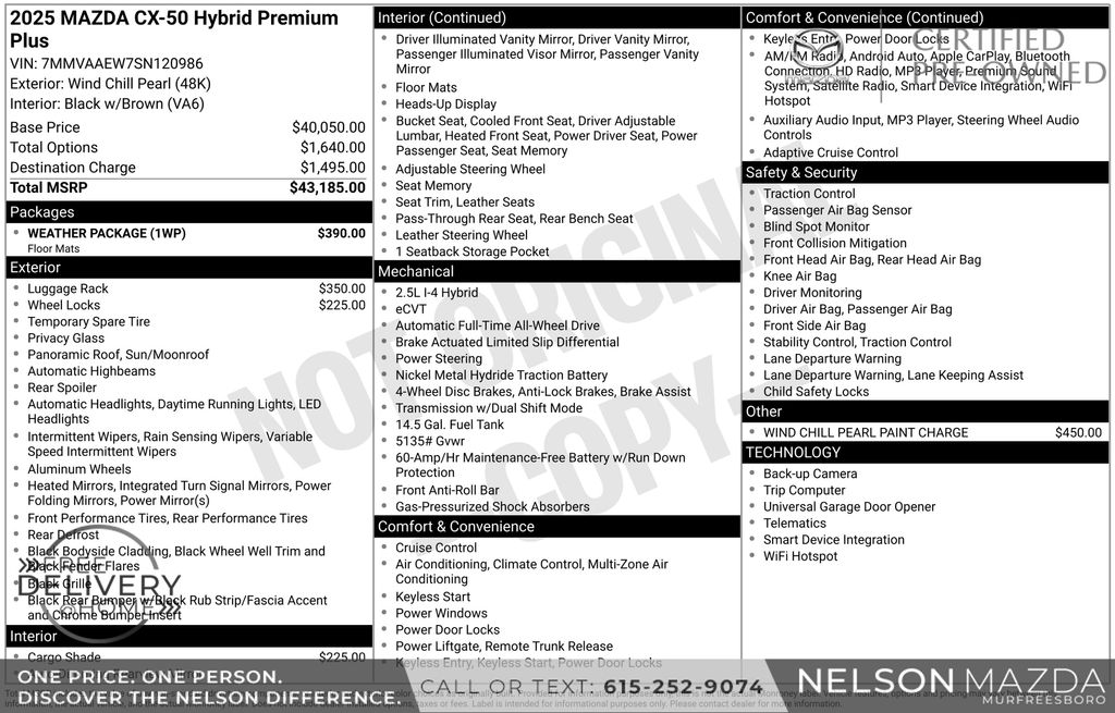 Certified Used 2025 Beige Mazda Premium Plus image 2